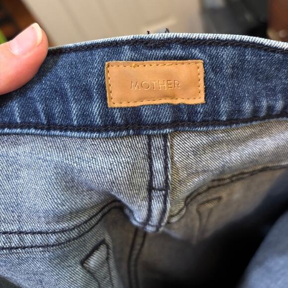 MOTHER Jeans The Looker Ankle Length in River Rule Wash 26 - Picture 3 of 5